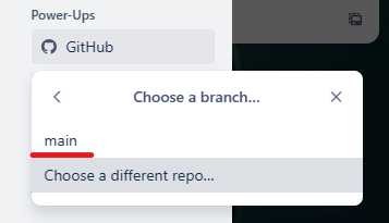 Choose branch